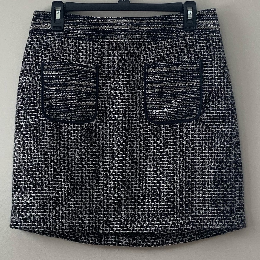 LOFT Petite Tweed Pocket Skirt